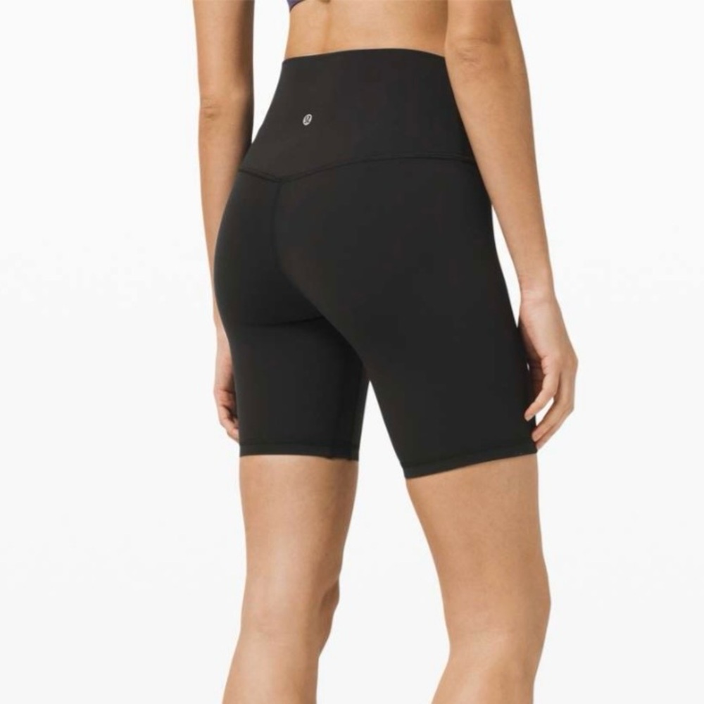 Lululemon Align Short *8" Black Nulu Buttery Soft Biker Shorts Stretch